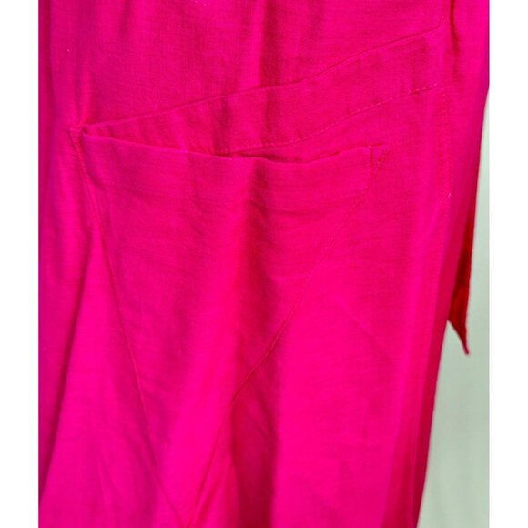 Vtg Opus 1 Diana Martin Pink Wrap Skirt One Size Asymmetrical Mexico Lagenlook - Picture 7 of 15